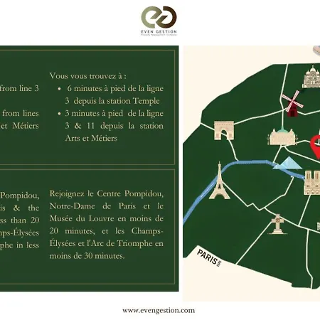Luxueux 2 Bedrooms - Le Marais - 3 # Ac Apartamento *